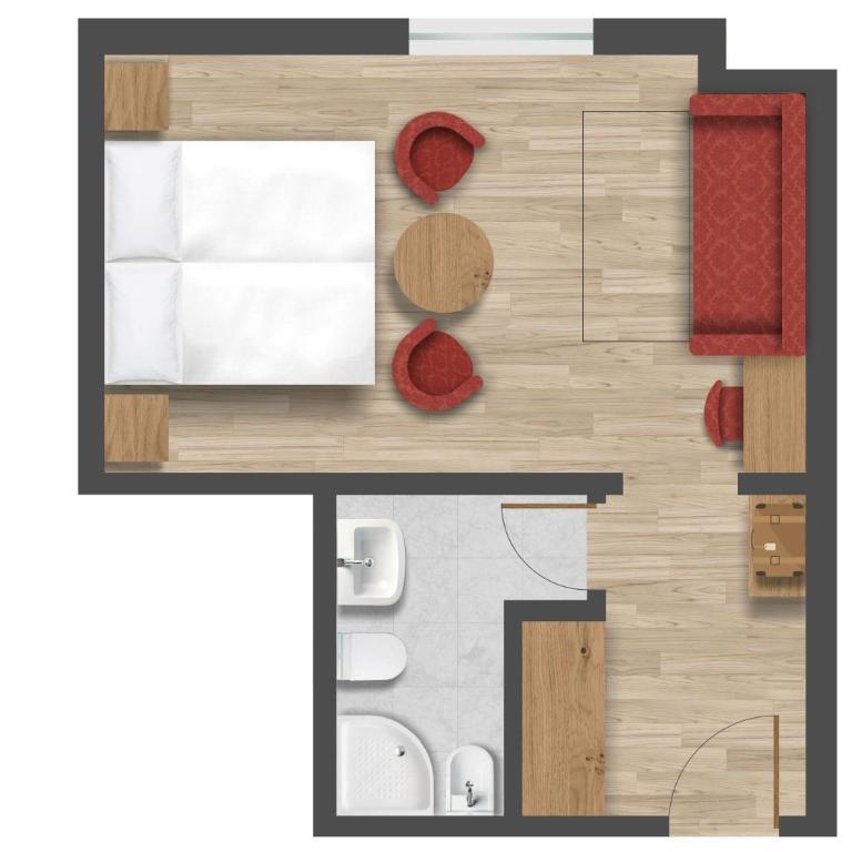 Hotel Villa Eden - Double or Twin Room with Mountain View - Attic - 4