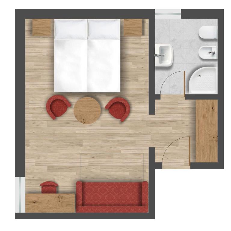 Hotel Villa Eden - Double or Twin Room with Mountain View - Attic - 3