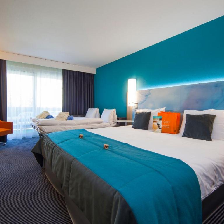 Le Bristol Leukerbad - Comfort Zimmer mit 1 Doppelbett, 1 Schlafsofa und Balkon - 6