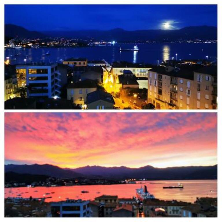 Centre ville avec vue magnifique sur le golfe d'Ajaccio; parking privé. - Appartement 2 Chambres - 7