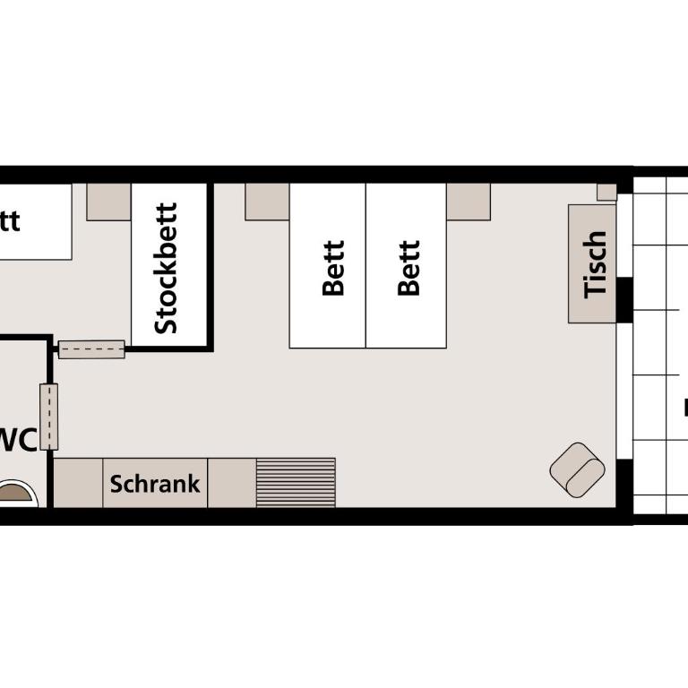 Feriendorf zum störrischen Esel - Bungalow 2 Chambres - 6