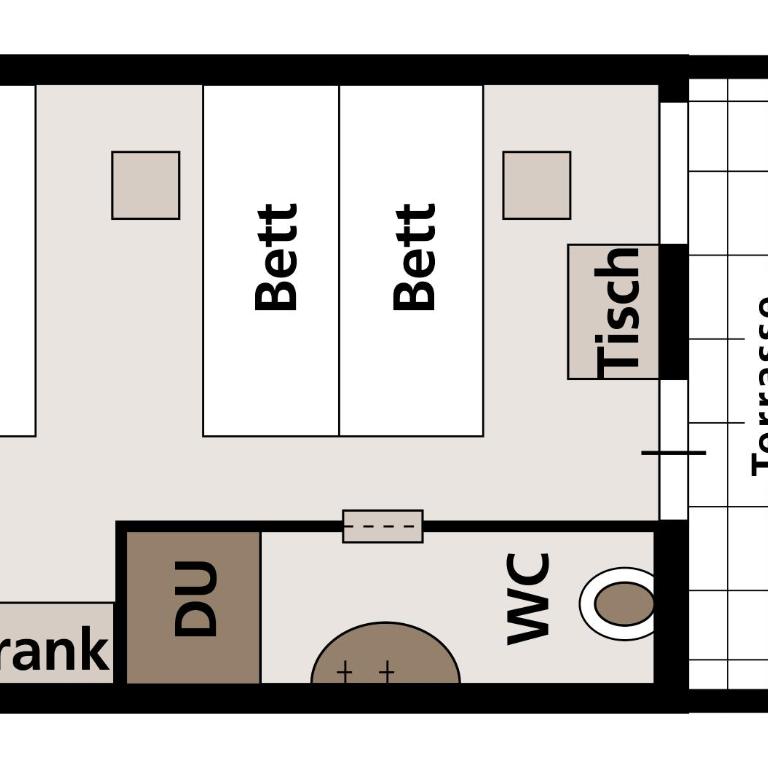 Feriendorf zum störrischen Esel - Bungalow 1 Chambre - 7