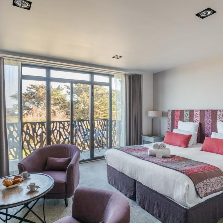 Résidence Premium Le Bénétin- Saint Malo - Doppelzimmer mit Balkon und seitlichem Meerblick - 1