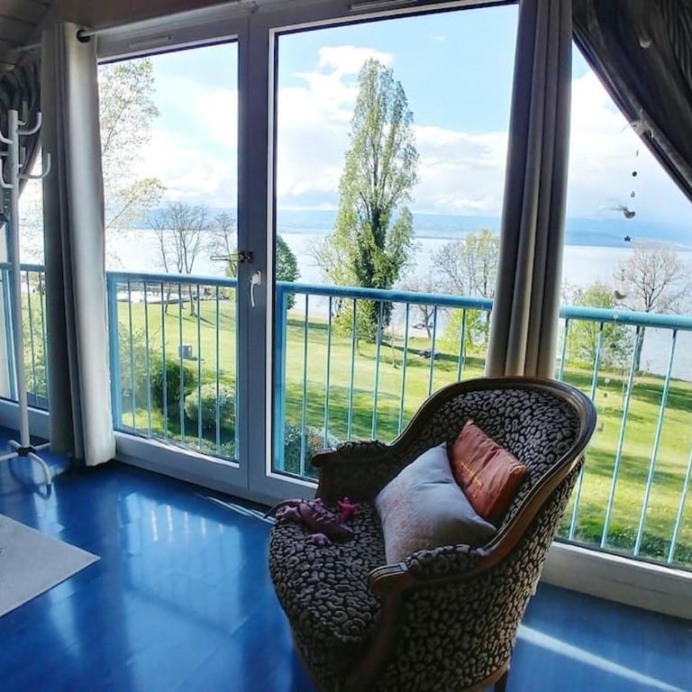 Lakefront. Appartement pieds dans l'eau. View and direct access to the lake. - Appartement 2 Chambres - 9