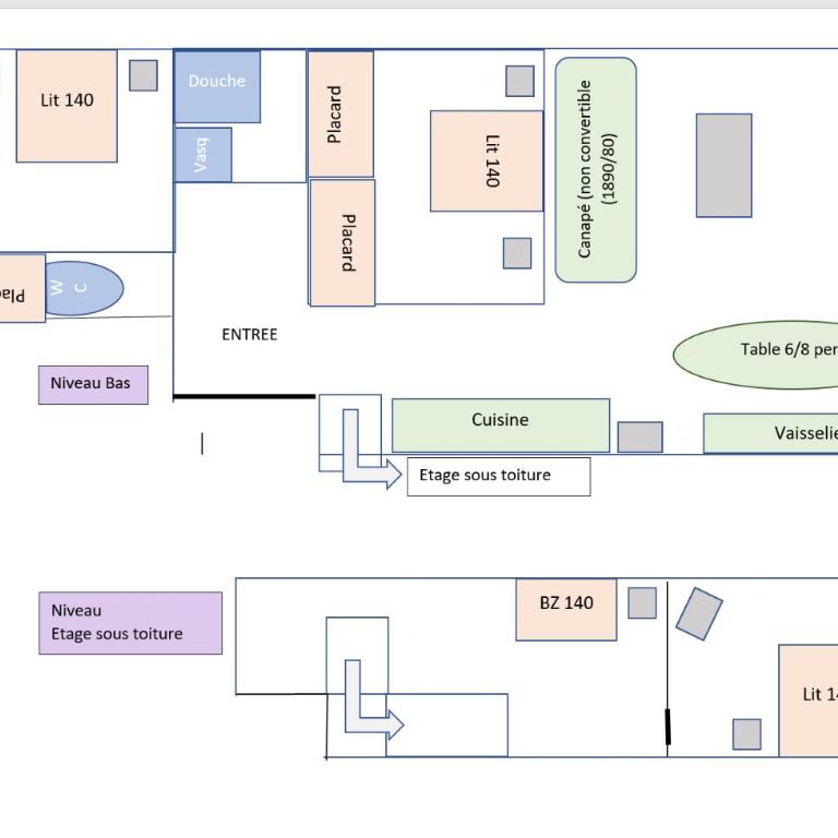 Chalet A, Village des Lapons Les Saisies, 3 chambres et 1 espace nuit mezzanine - Apartment - 39