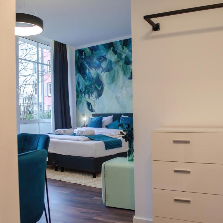 HOMELY STAY Studio 9 - Stylish & Convenient Self-Check-In Studio in Munich - Deluxe Studio mit Kingsize-Bett - 10