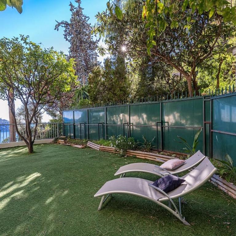 Villefranche Sur Mer:Appartement-villa, Vue mer, jardin, parking. - Appartement 2 Chambres - 3