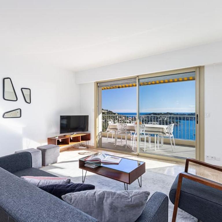 Villefranche Sur Mer:Appartement-villa, Vue mer, jardin, parking. - Appartement 2 Chambres - 5