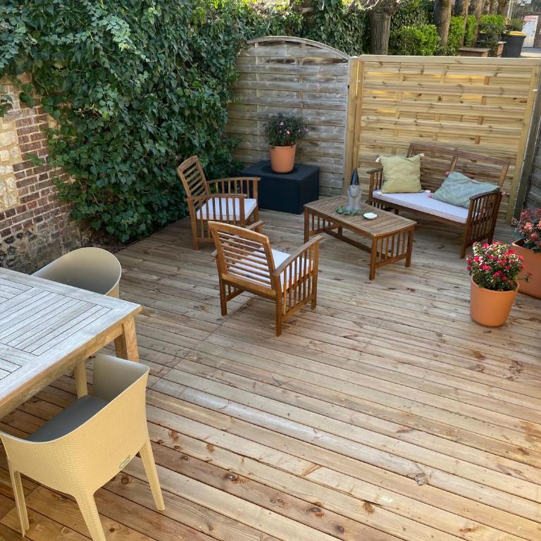 Le 102, Maison avec Terrasse et parking Gare de ROUEN - Appartement avec Terrasse - 14