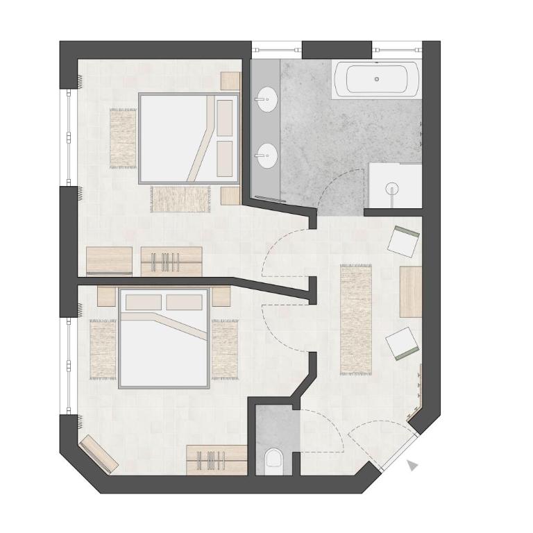 Hotel Garni Hubertushof - Chambre Familiale - 1