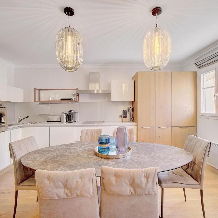 Cannes banane 50m croisette, luxueux 4 pièces dans résidence de standing - Appartement 3 Chambres - 7