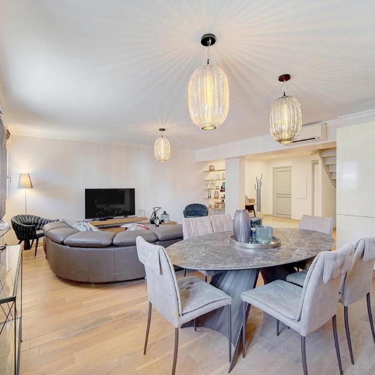 Cannes banane 50m croisette, luxueux 4 pièces dans résidence de standing - Appartement 3 Chambres - 9