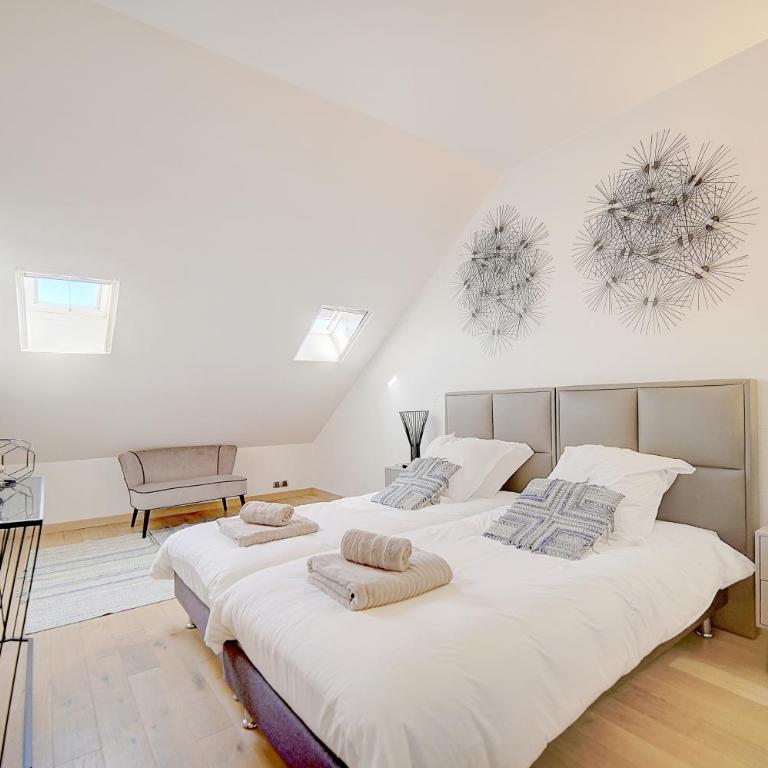 Cannes banane 50m croisette, luxueux 4 pièces dans résidence de standing - Appartement 3 Chambres - 25