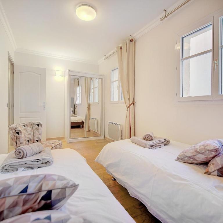 Cannes banane 50m croisette, luxueux 4 pièces dans résidence de standing - Appartement 3 Chambres - 36