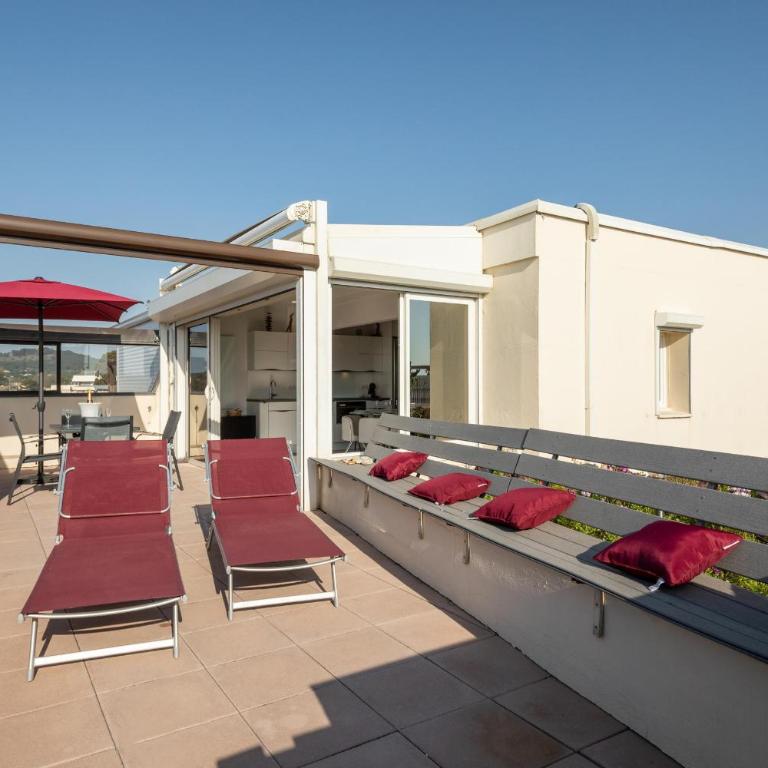 Villa Rocca - vue mer - terrasse - parking - plage - Village Naturiste - Apartment mit 1 Schlafzimmer - 18