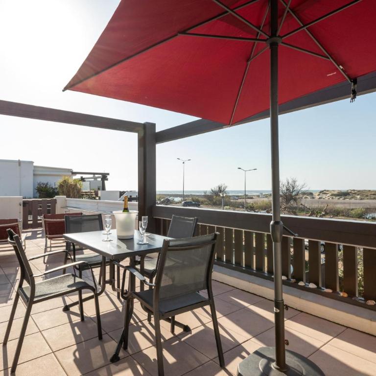 Villa Rocca - vue mer - terrasse - parking - plage - Village Naturiste - Apartment mit 1 Schlafzimmer - 5