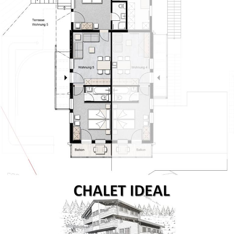 Chalet Ideal Saas-Fee - Apartment mit 2 Schlafzimmern - 4
