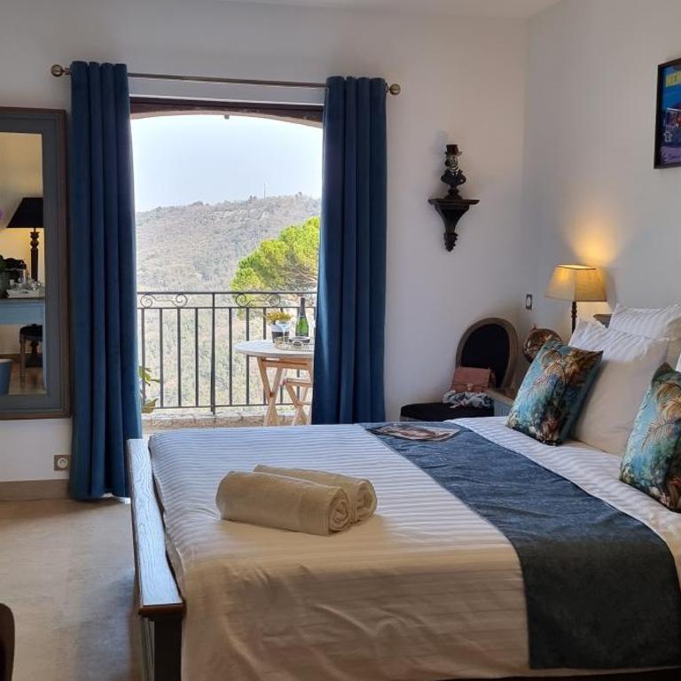 Loup Castel Boutique Hotel B&B - Chambre Lit King-Size Deluxe Menton - 9