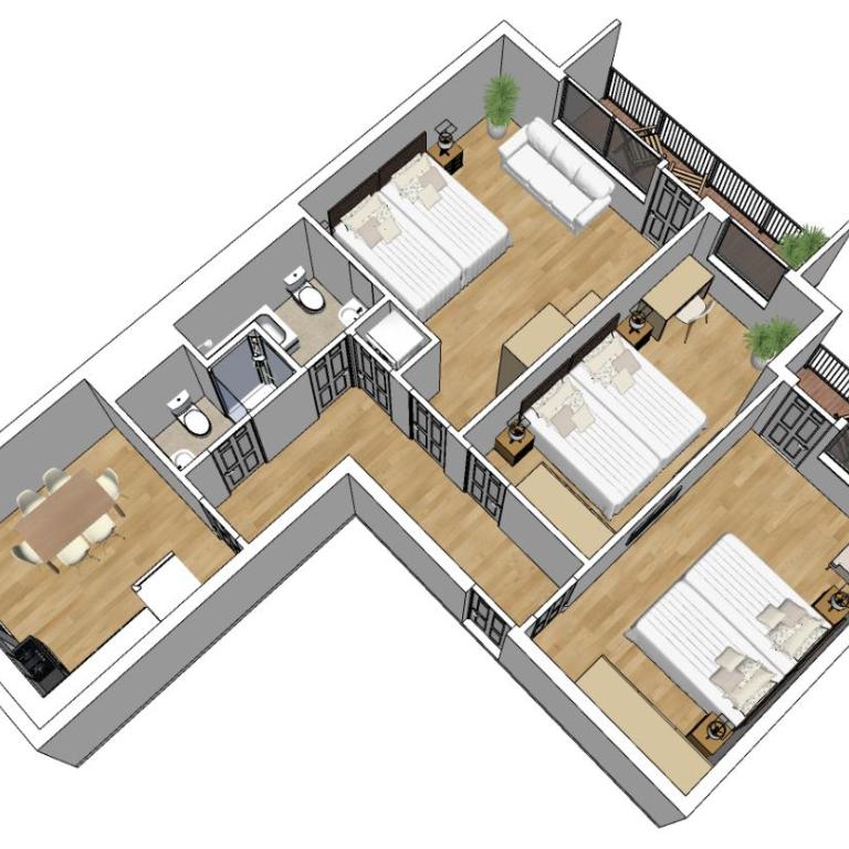 Flatista Homes - Hirschgarten - Apartment mit 3 Schlafzimmern - 23