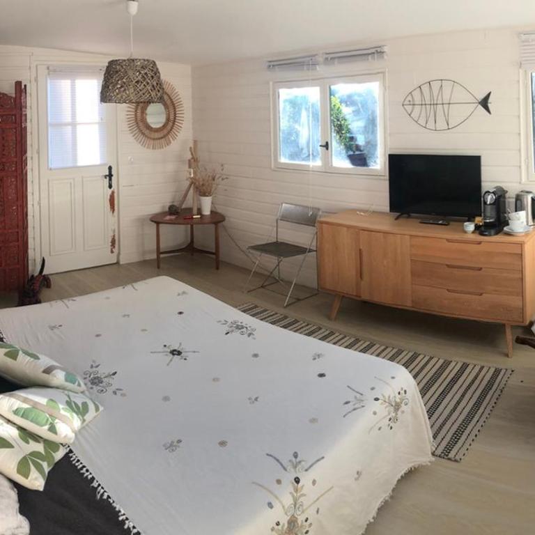 Chambre d’hôtes Pyla sur Mer - Chambre Double - Vue sur Piscine - 2