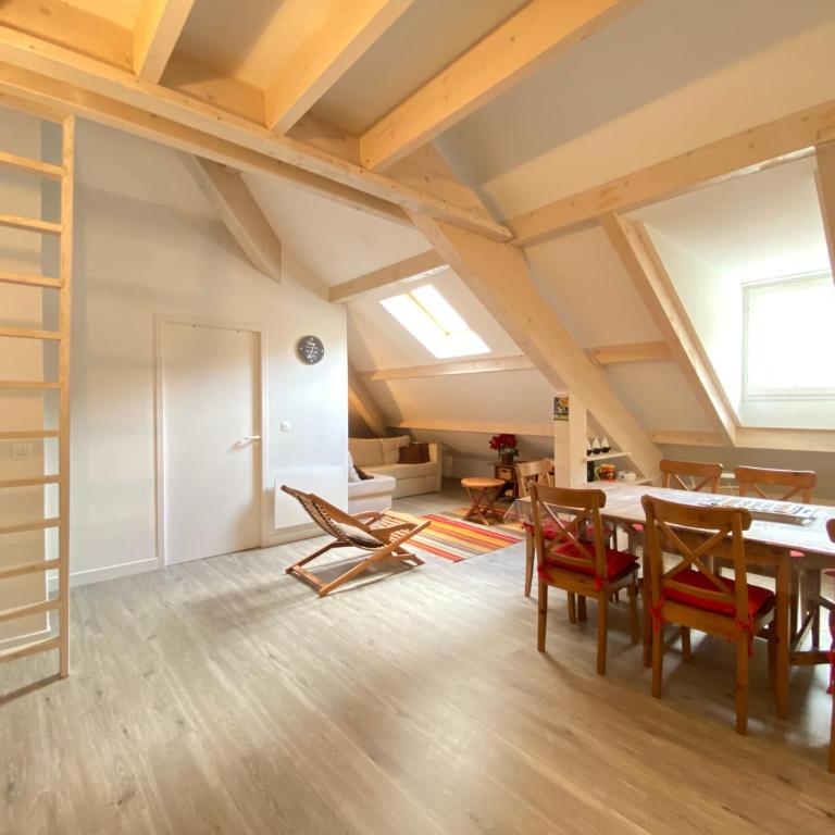 Place de la mairie T2 type loft 70m2 terrasse 35m2 - Appartement 2 Chambres - 9