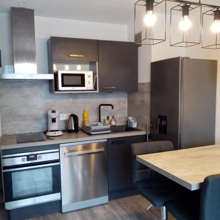 Studio les mélèzes vue montagne Barcelonnette - Apartment mit Balkon - 7