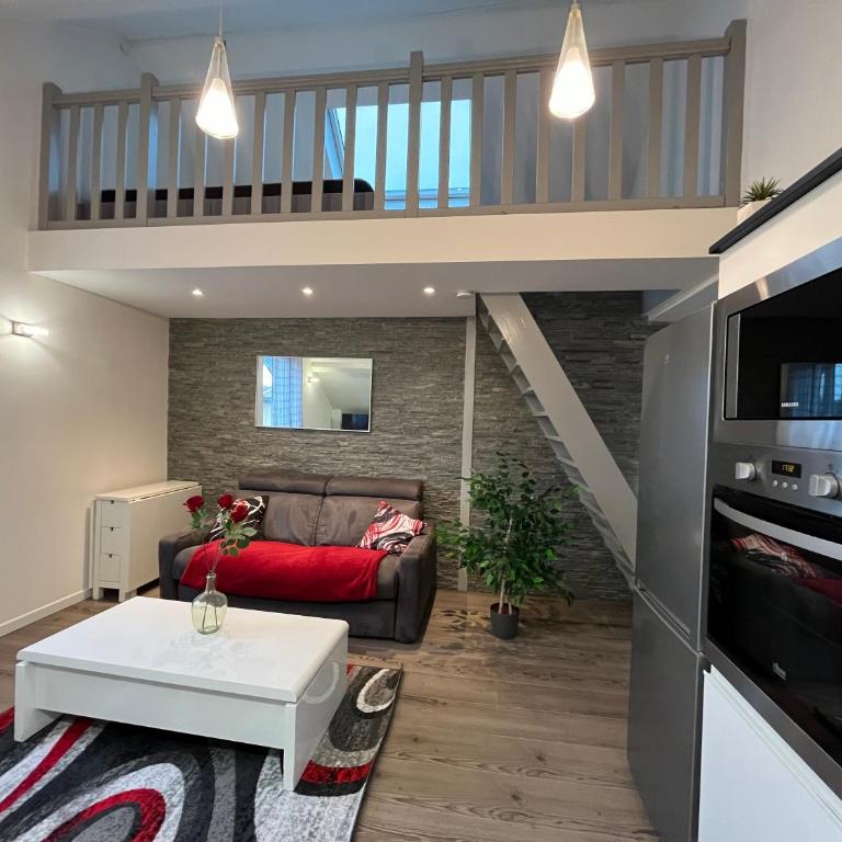 Le Red Loft à 5min du centre-ville avec parking privatif gratuit - Appartamento con 1 Camera da Letto - 16