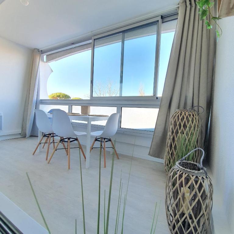 Blue Sky La Grande Motte Studio -Pool-5min Beach -Queensizebed -WiFi - Deluxe Studio mit Queensize-Bett - 7