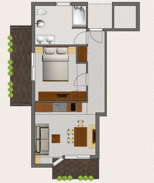Apartments Villa Gardena - Gardenahotels - Appartamento con 1 Camera da Letto e Balcone - 23