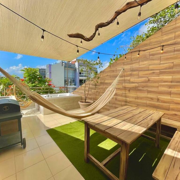 Penthouse Terraza & Jacuzzi Panorámicos, playas-cenotes y la Quinta Avenida todo caminando a 10 minutos! Muy amplio 2 niveles, excelente ubicación centro de Playa del Carmen, cerca de restaurantes, bares, área de coworking incluida para nómadas digitales! - Two-Bedroom Apartment - 27