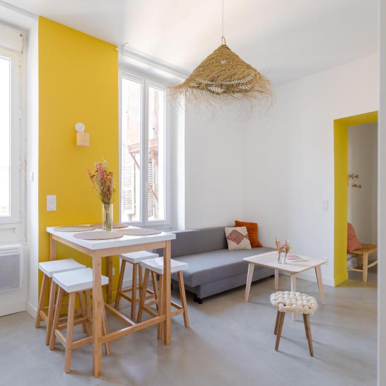Charmant T3 à proximité du Vieux-Port avec Clim - 4min à pied du métro - Appartement 2 Chambres - 5