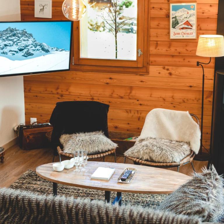 Le Chalet des Tartalys - 750 m des pistes de Serre Chevalier Chantemerle - Chalet - 15