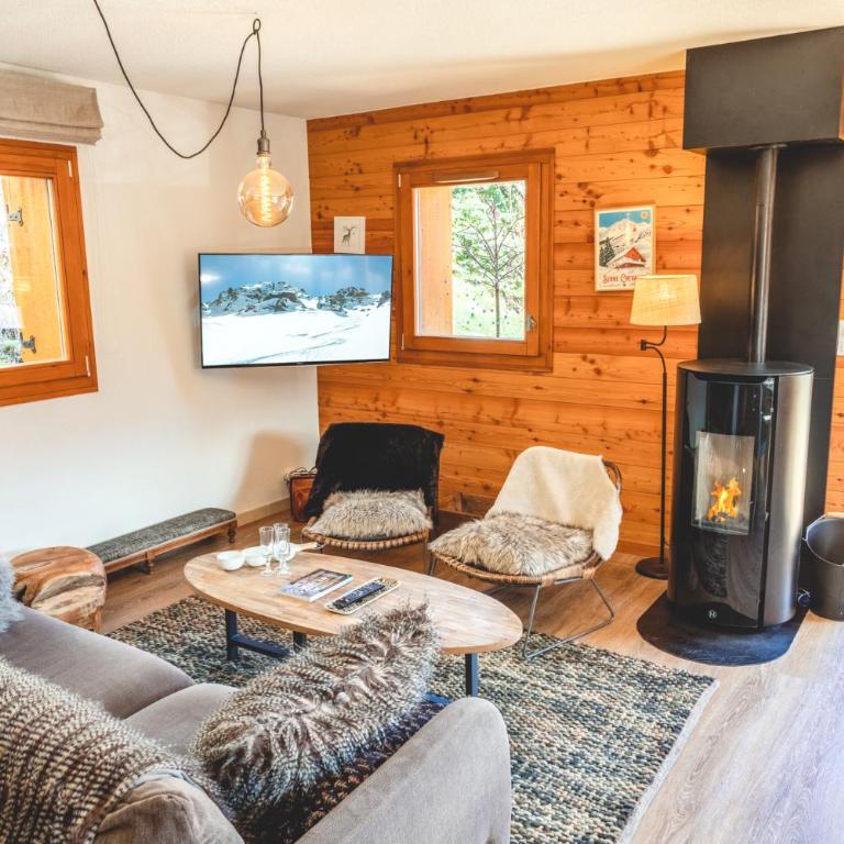 Le Chalet des Tartalys - 750 m des pistes de Serre Chevalier Chantemerle - Chalet - 11