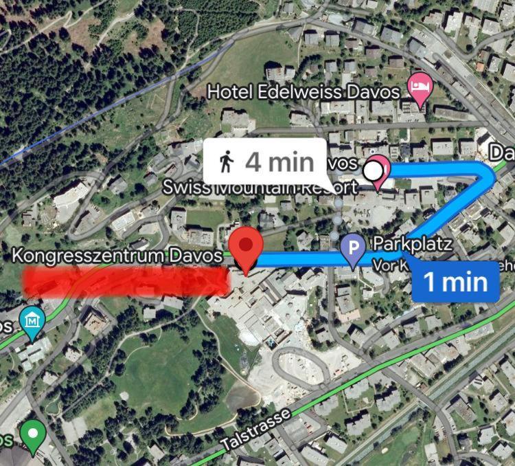 WEF 2027 Ferienwohnung, 3 Minuten Fussweg zum Kongresshaus, geeignet für 2 Personen - Apartment mit Balkon - 32