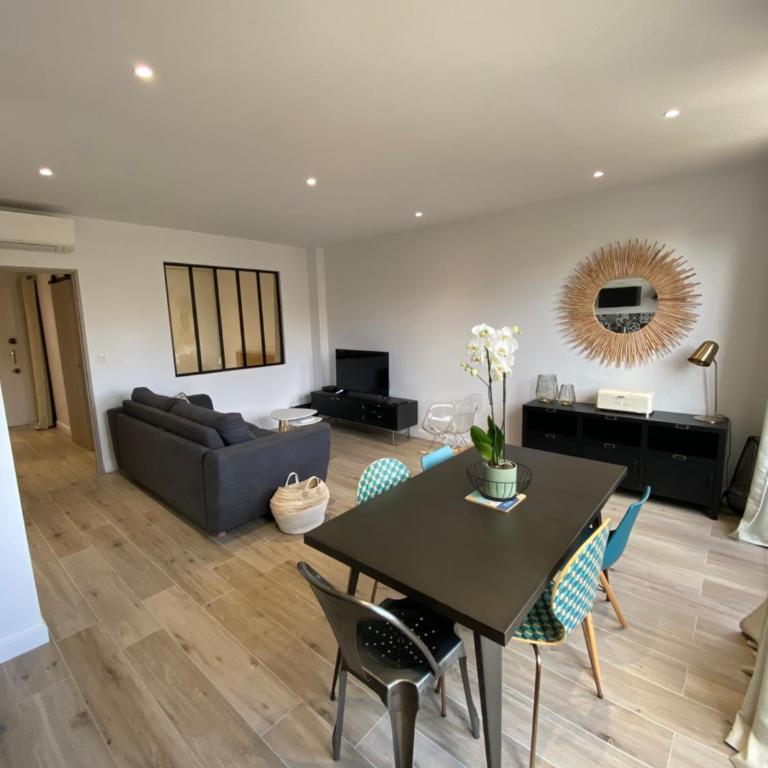 Ajaccio Magnifique T2 45m2 neuf 5 personnes Clim wifi stationnement gratuit centre ville plage à 300m - Apartment mit 1 Schlafzimmer - 1