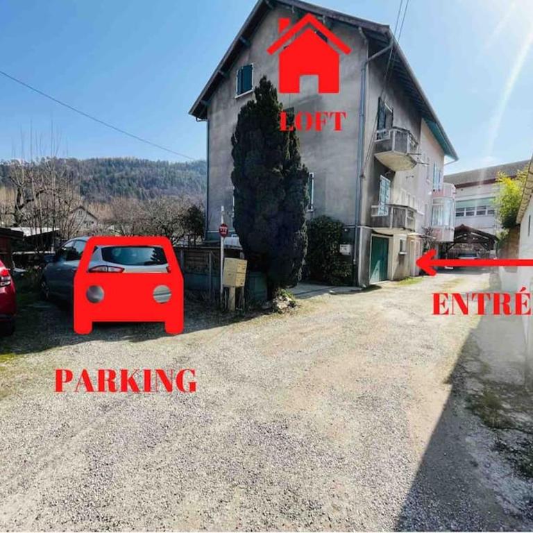 Le Red Loft à 5min du centre-ville avec parking privatif gratuit - Appartamento con 1 Camera da Letto - 58