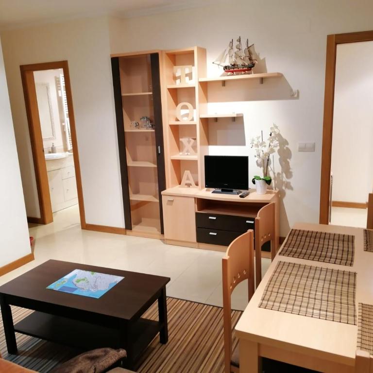 Precioso apartamento con piscina y jardín frente a la Toja - Apartamento de 1 dormitorio - 2