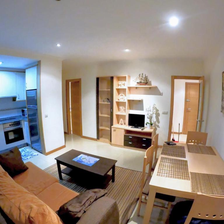 Precioso apartamento con piscina y jardín frente a la Toja - Apartamento de 1 dormitorio - 1