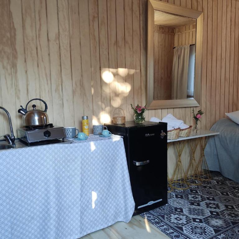 Cabaña vista al volcán en centro de Pucón - One-Bedroom House - 9