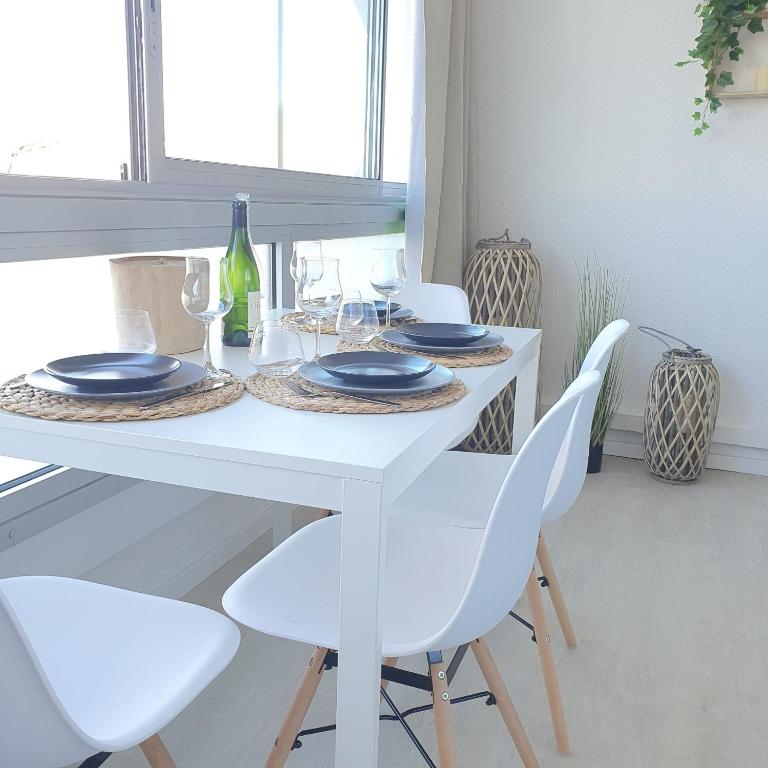 Blue Sky La Grande Motte Studio -Pool-5min Beach -Queensizebed -WiFi - Deluxe Studio mit Queensize-Bett - 8