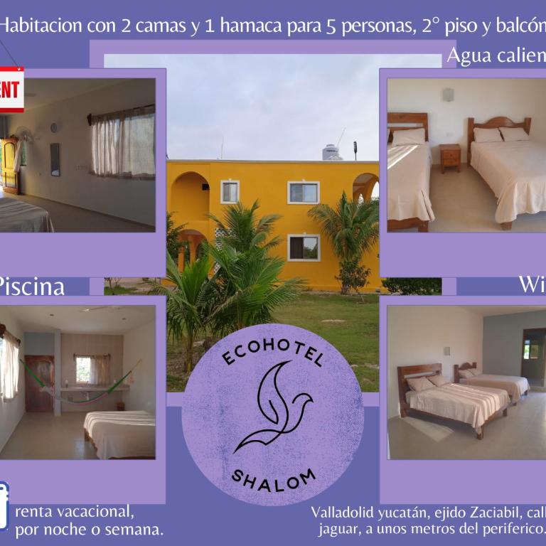 Ecohotel Shalom - Habitación Doble - 2 camas dobles - 8