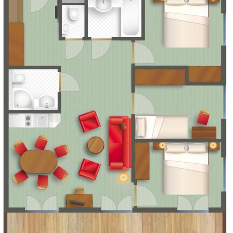 Apart-Hotel Filomena - Apartment mit 2 Schlafzimmern und Terrasse - 2
