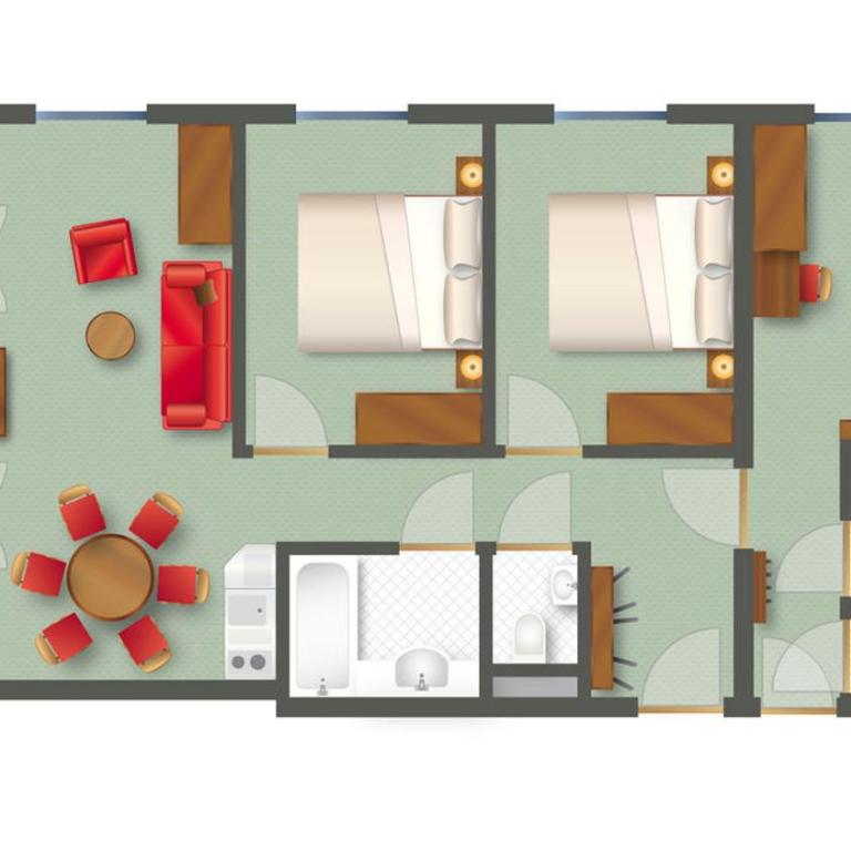 Apart-Hotel Filomena - Standard Apartment mit 3 Schlafzimmern - 1