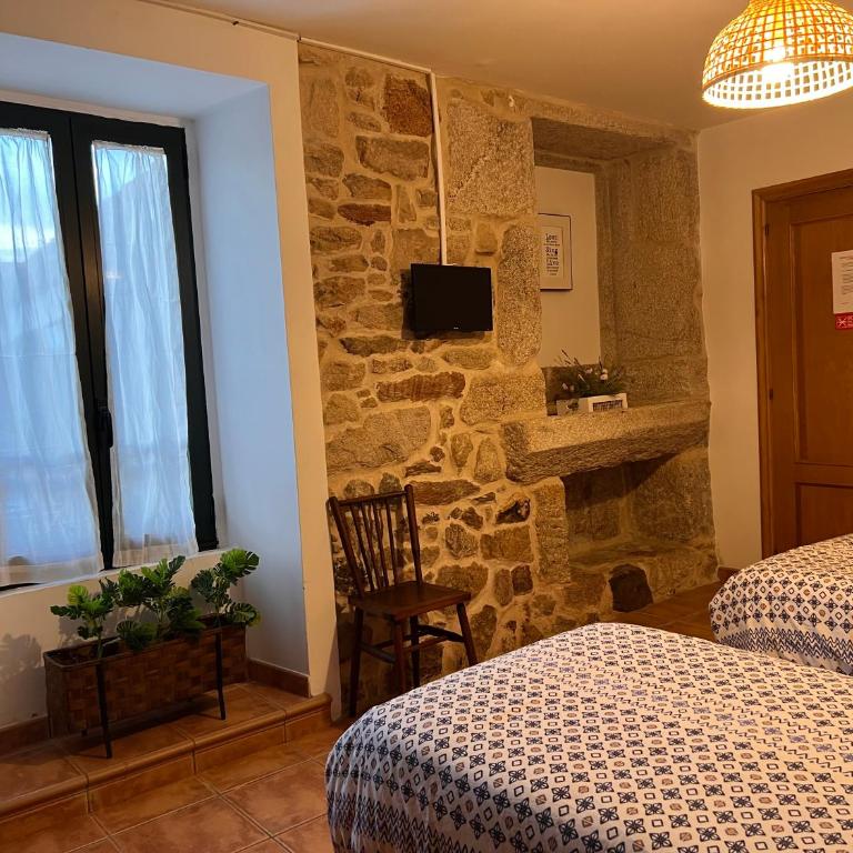 A Casa dos Cancelos- Hotel rural - Habitación Doble adaptada para personas con discapacidad - 2 camas - 3