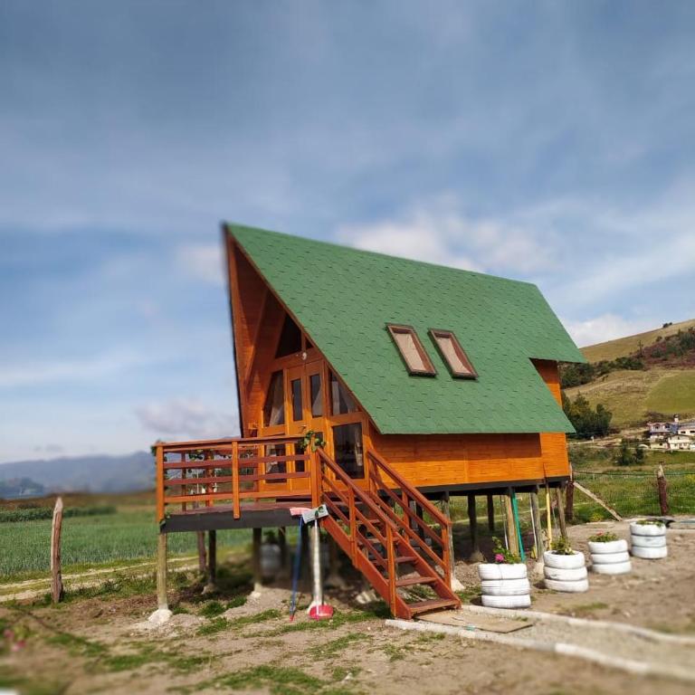 Glamping y Cabañas el Encanto los Geranios - Habitación Doble con baño - 2 camas - 3
