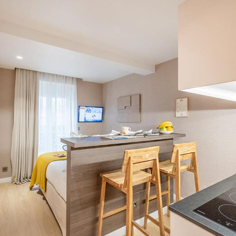 Yuna Les Halles - Serviced Apartments - Studio Classique - Vue sur Ville - 17 m² - 10