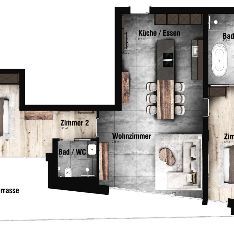 LUVA Resorts Kappl - Chalet K - Apartment mit 2 Schlafzimmern - 14