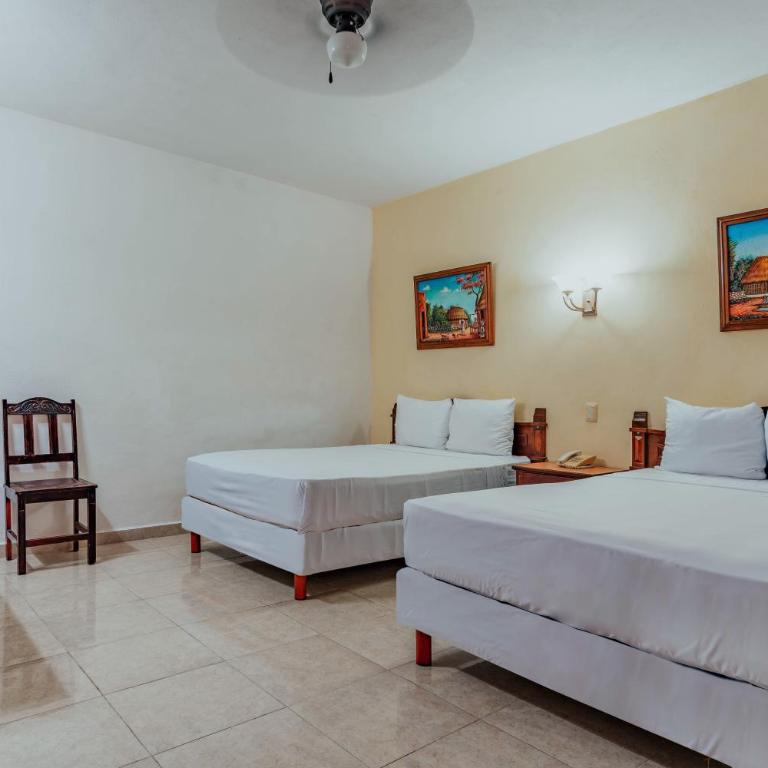 Hotel Santa María Mérida - Standard Double Room with Two Double Beds - 20