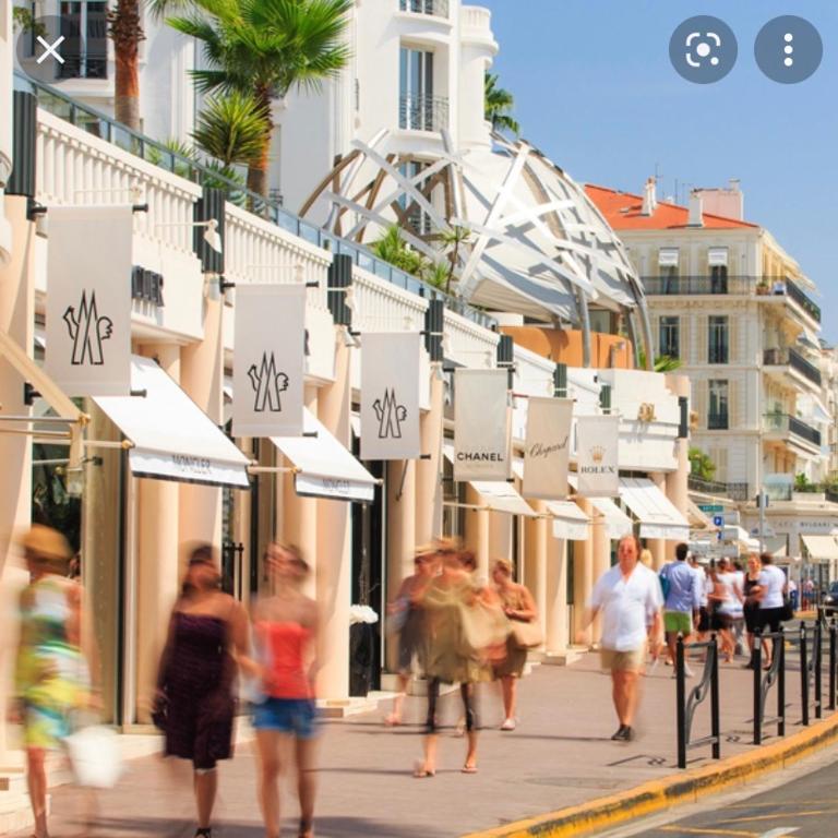 Luxurious Studio in Cannes 450m from sea with Terrace and Air Conditioning and private Parking - Appartement 1 Chambre - 60