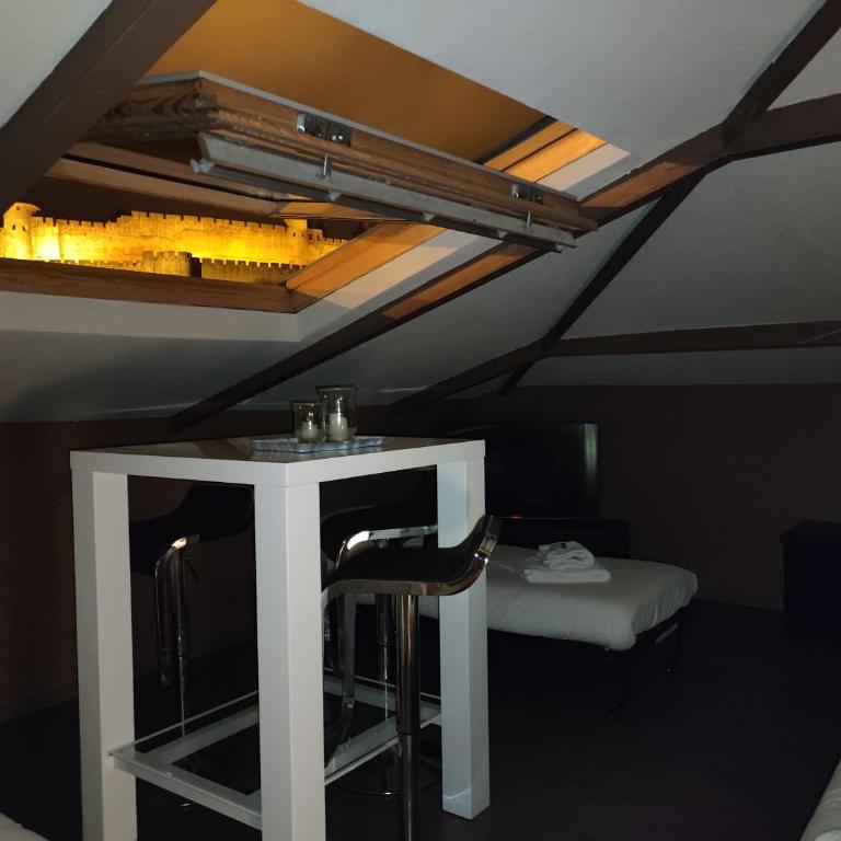 La Villa Carcassonne, Chambres d hôtes, B&B, face à la Cité Médiévale - Superior Quadruple Room - 14